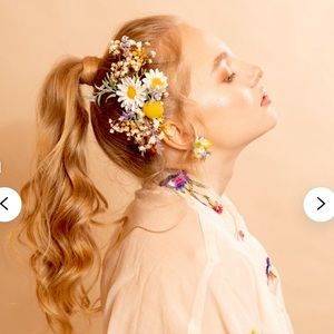 Meadowy Floral Wedding Hair Comb